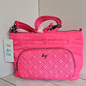 NWT Lug Magenta Samba 2 Convertable Crossbody w/ Shoulder Strap